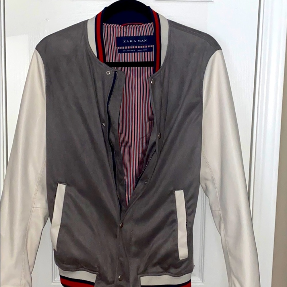 Suede & leather Zara jacket